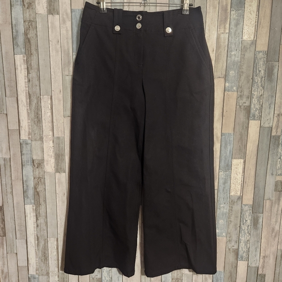Derek Lam 10 Crosby Crop Pants  Size 6 Black - Picture 10 of 10